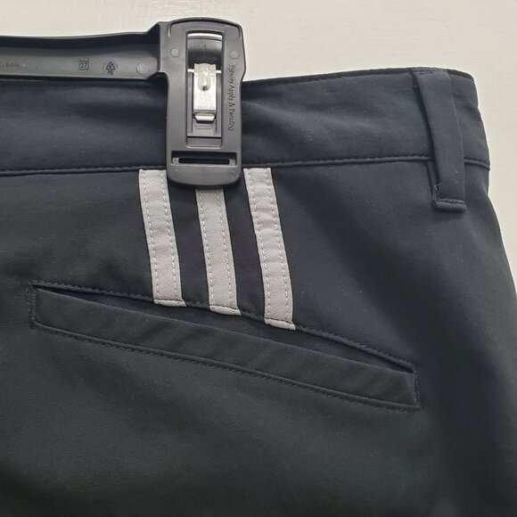 Adidas Men's Black Recycled Polyester Lightweight Flat Front Golf Pants 36x30 - Picture 6 of 7